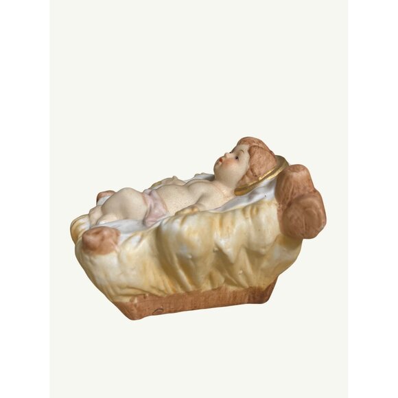 HOMCO Vintage Porcelain Baby Jesus Figurine 5216 Marked Hand-Painted - Picture 8 of 11